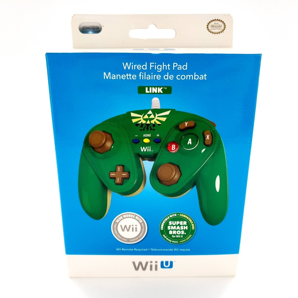 PDP Nintendo Wii U Zelda Link Wired Flight Pad Controller 085-006 New Sealed